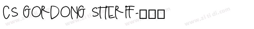 CS GORDONG SHERIF字体转换